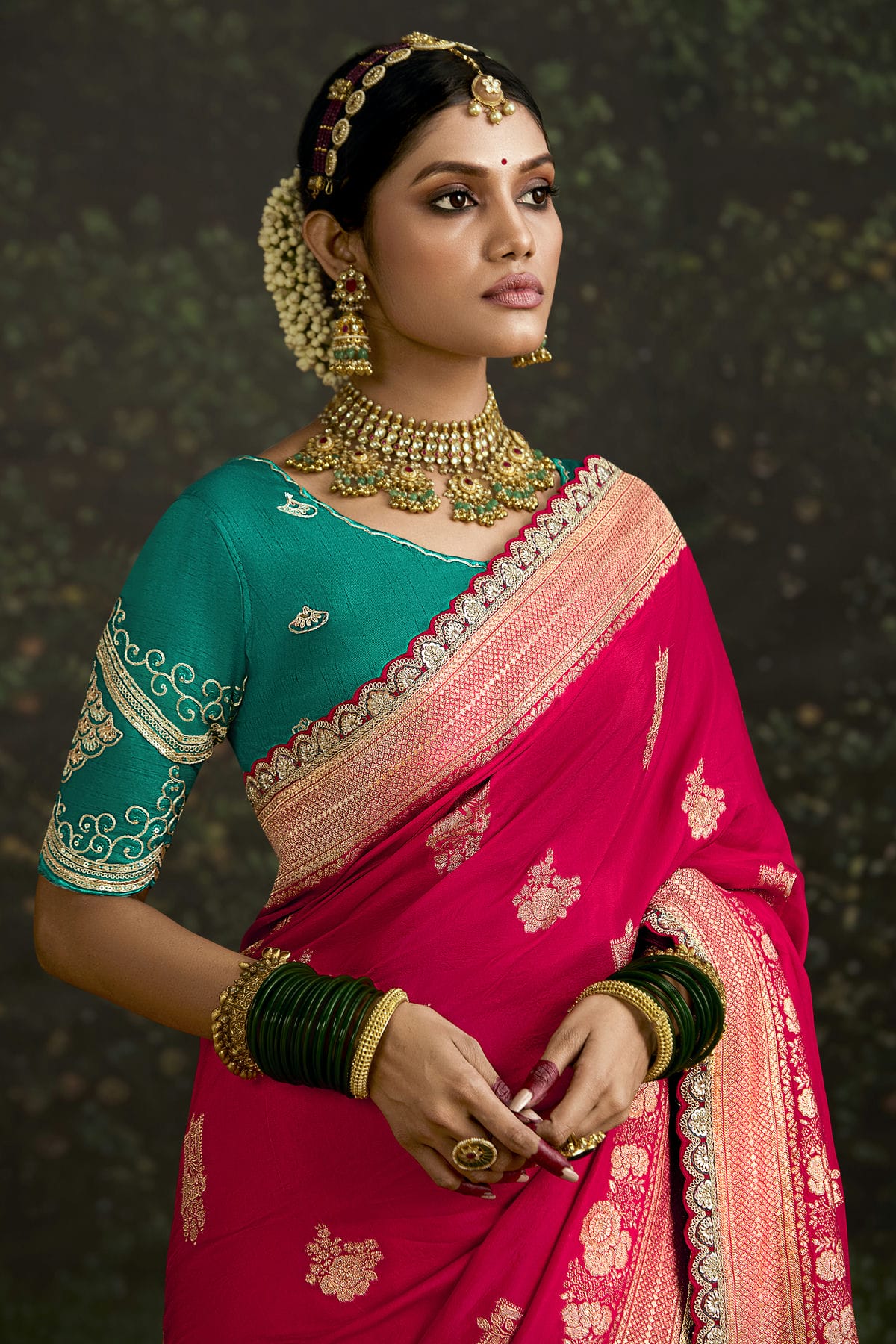 Pink Colour Dola Silk Designer Saree