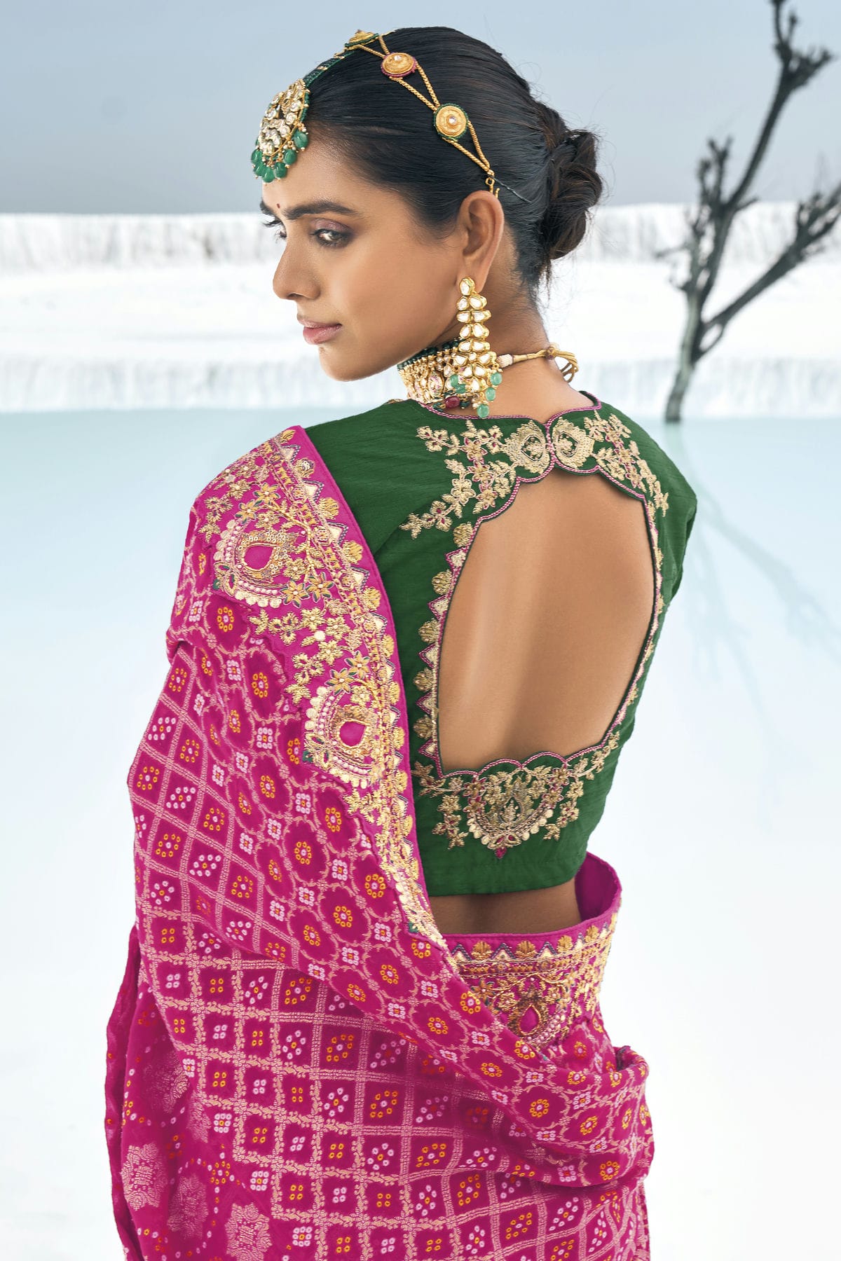 Pink Colour Georgette Designer Saree VSSD1290165