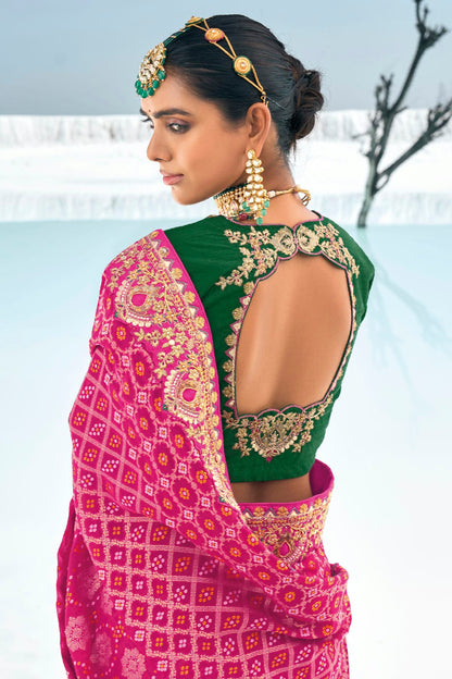 Pink Colour Georgette Designer Saree VSSD1290165