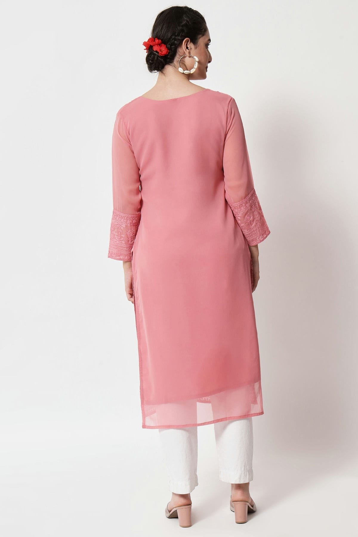 Pink Colour Georgette Kurti VSKR1111285