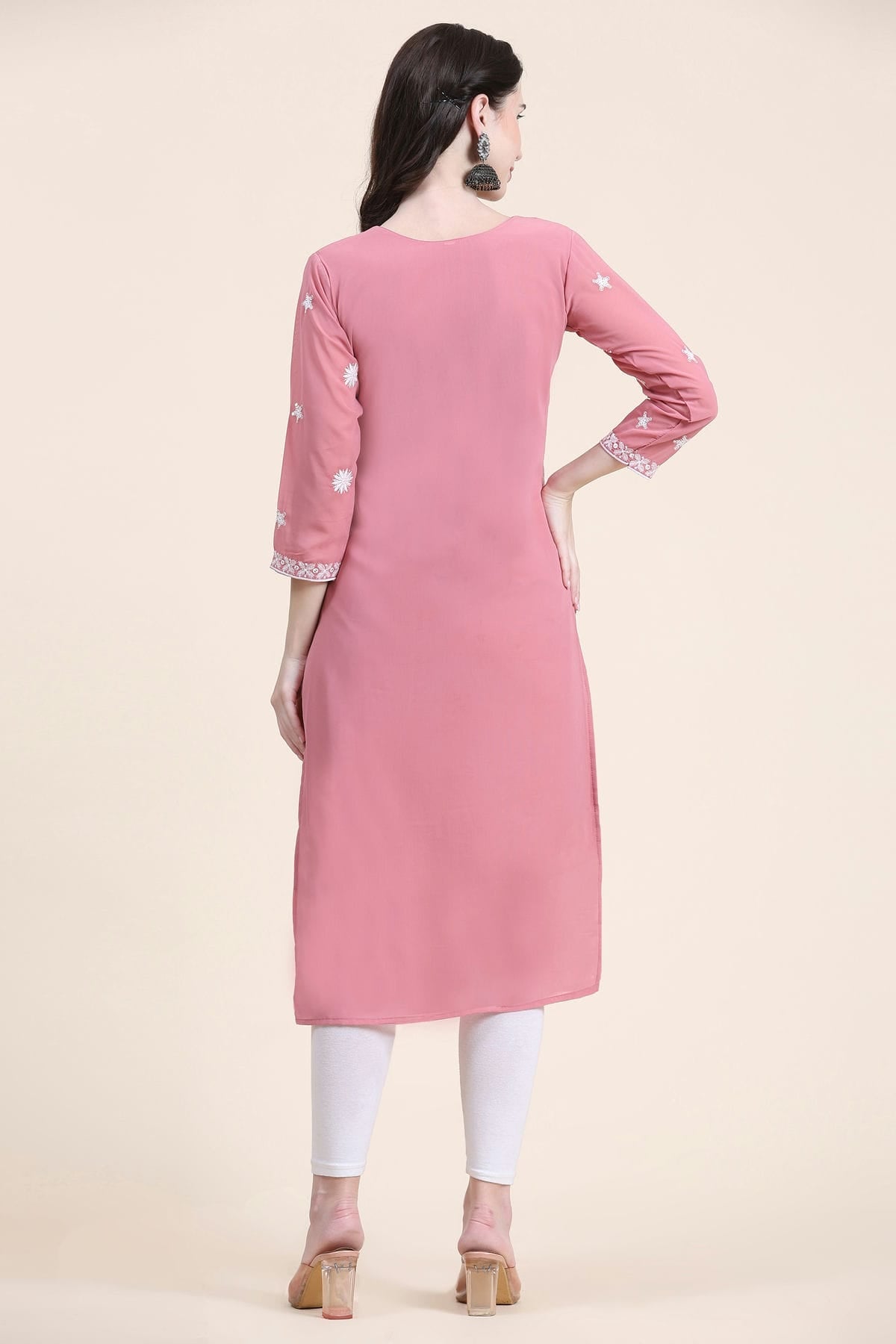 Pink Colour Georgette Kurti VSKR1111288