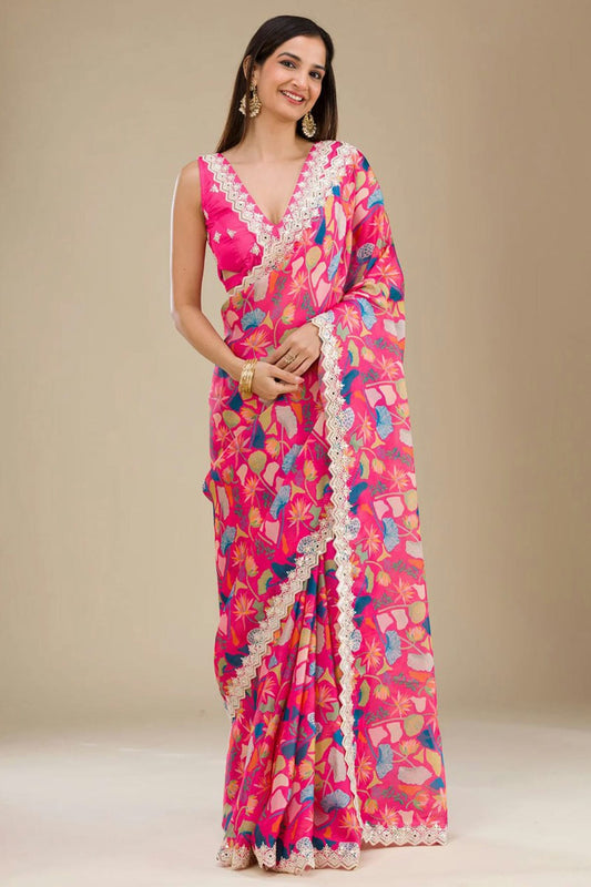 Pink-Colour-Georgette-Printed-Saree-VSSD1112629