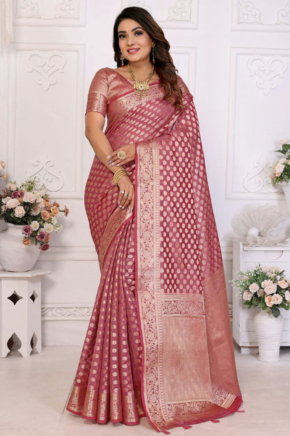 Pink-Colour-Organza-Traditional-Saree-VSSD1112704