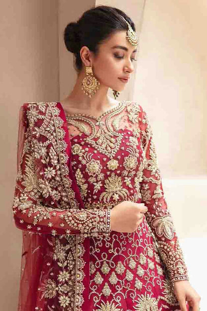 Pink Colour Semi Stitched Butterfly Net Anarkali Suit VSSM1140698