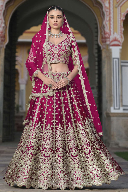 Pink-Colour-Semi-Stitched-Butterfly-Net-Lehenga-Choli-VSLC1112509