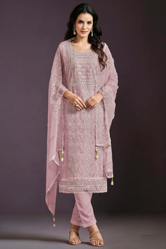 Pink-Colour-Semi-Stitched-Chinon-Straight-Suit-VSSM1112775