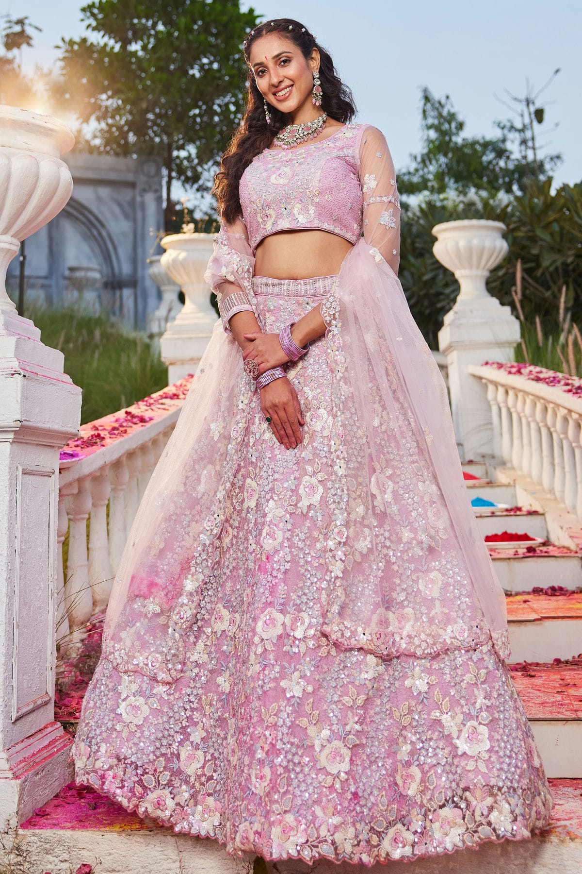 Pink-Colour-Semi-Stitched-Satin-Lehenga-Choli-VSLC1112561