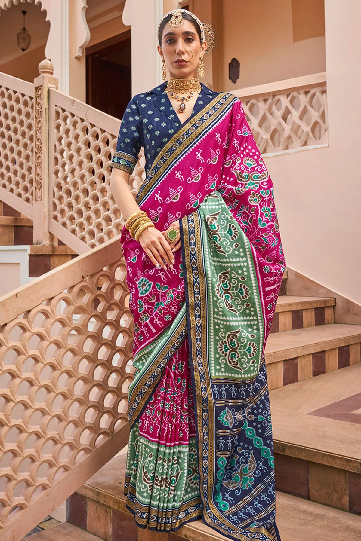 Pink-Colour-Sigma-Silk-Traditional-Saree-VSSD1112639