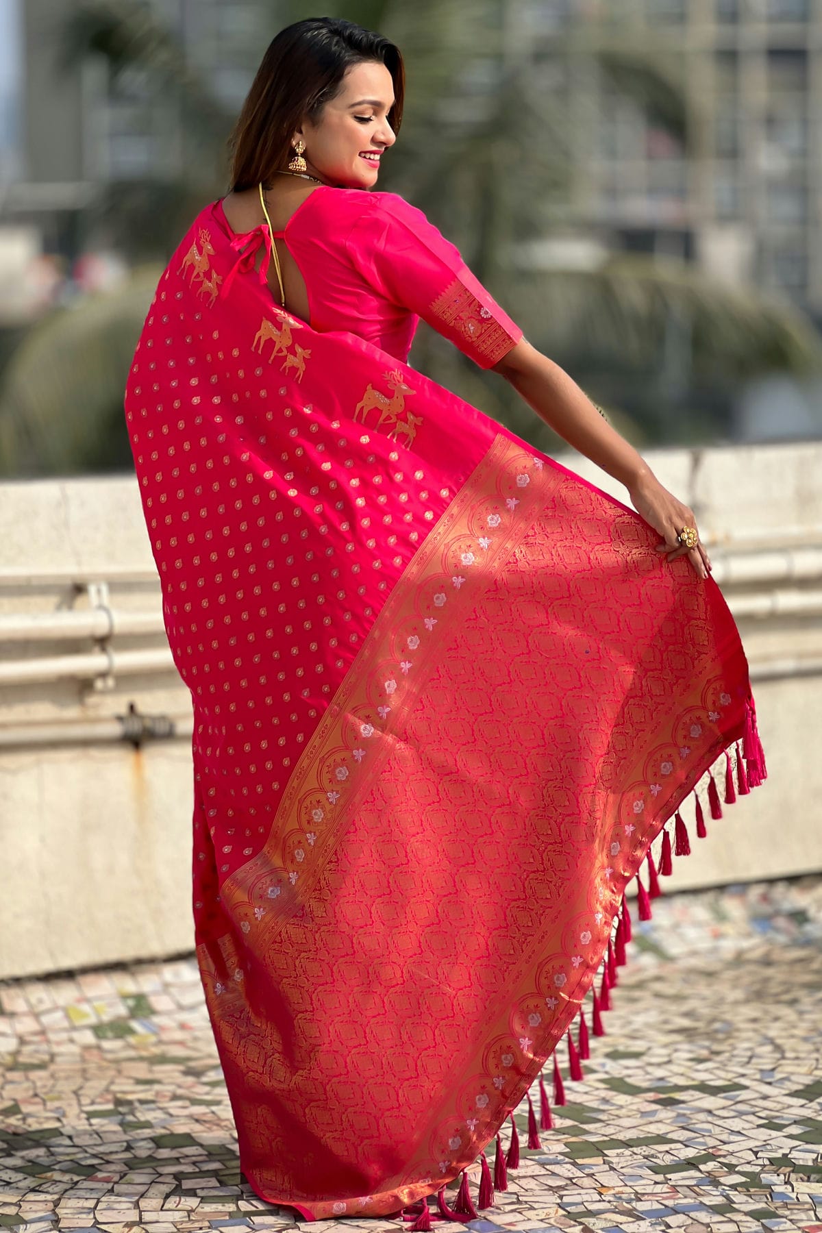 Pink Colour Soft Silk Traditional Saree VSSD1112645