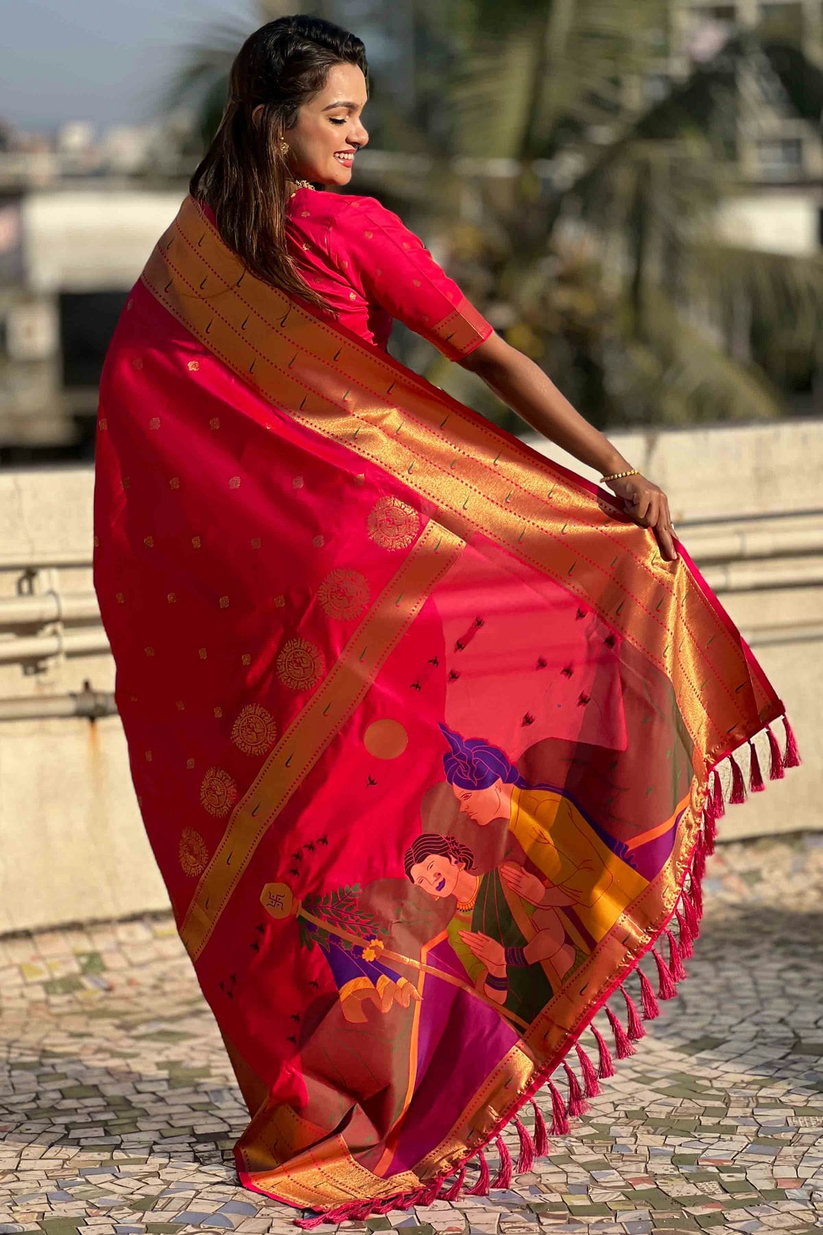 Pink Colour Soft Silk Traditional Saree VSSD1112676