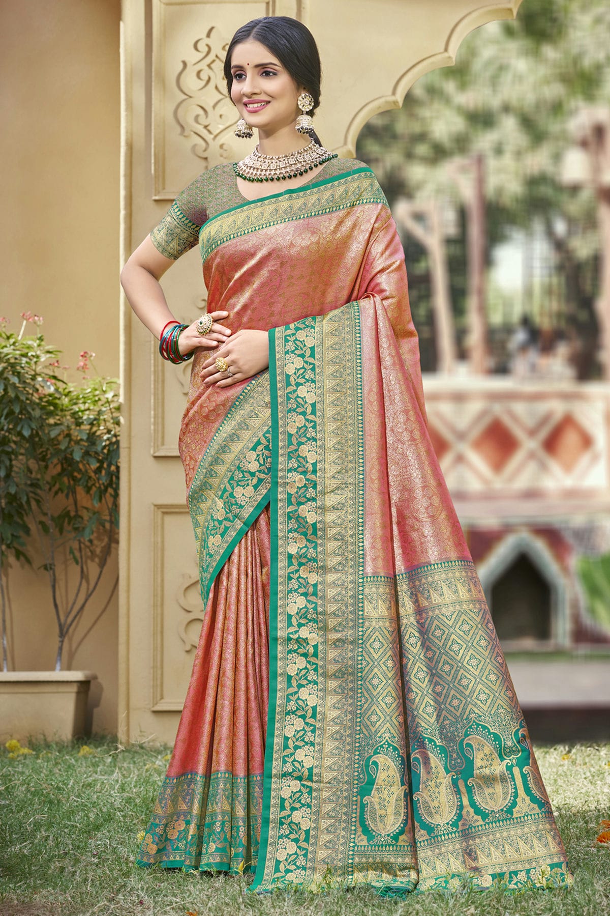 Pink-Colour-Woven-Work-Banarasi-Silk-Traditional-Saree-VSSD1103339