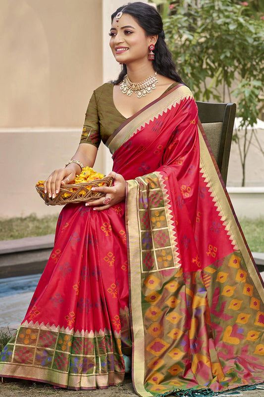 Pink-Colour-Woven-Work-Silk-Traditional-Saree-VSSD1103274