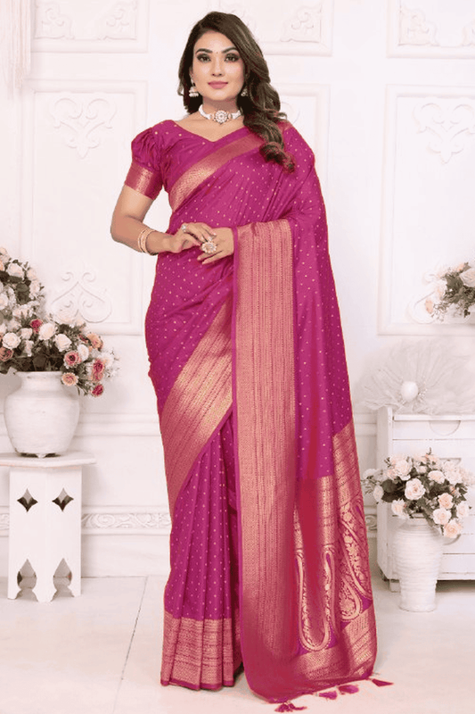 Pink-Colour-Woven-Work-Soft-Silk-Traditional-Saree-VSSD1250281