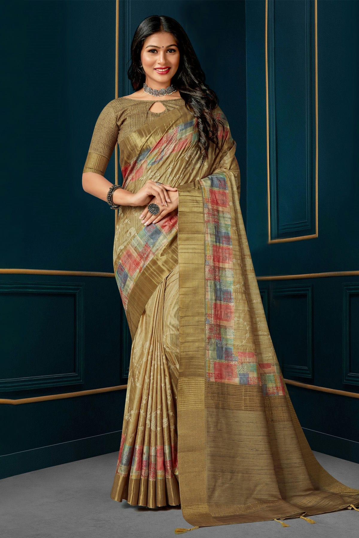 Pista Green Colour Kotha Silk Traditional Saree