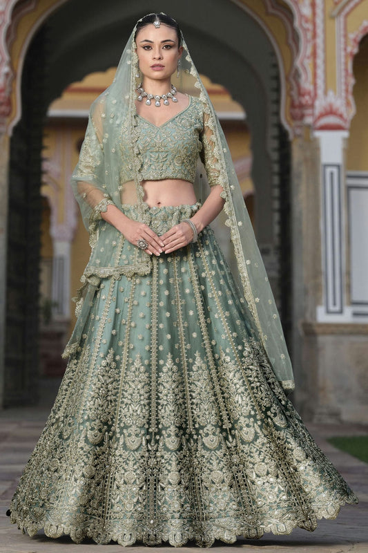 Pista-Green-Colour-Semi-Stitched-Butterfly-Net-Lehenga-Choli-VSLC1112508