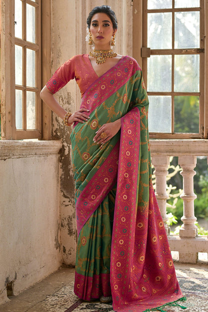 Pista-Green-Colour-Woven-Work-Banarasi-Silk-Saree-VSSD1260004