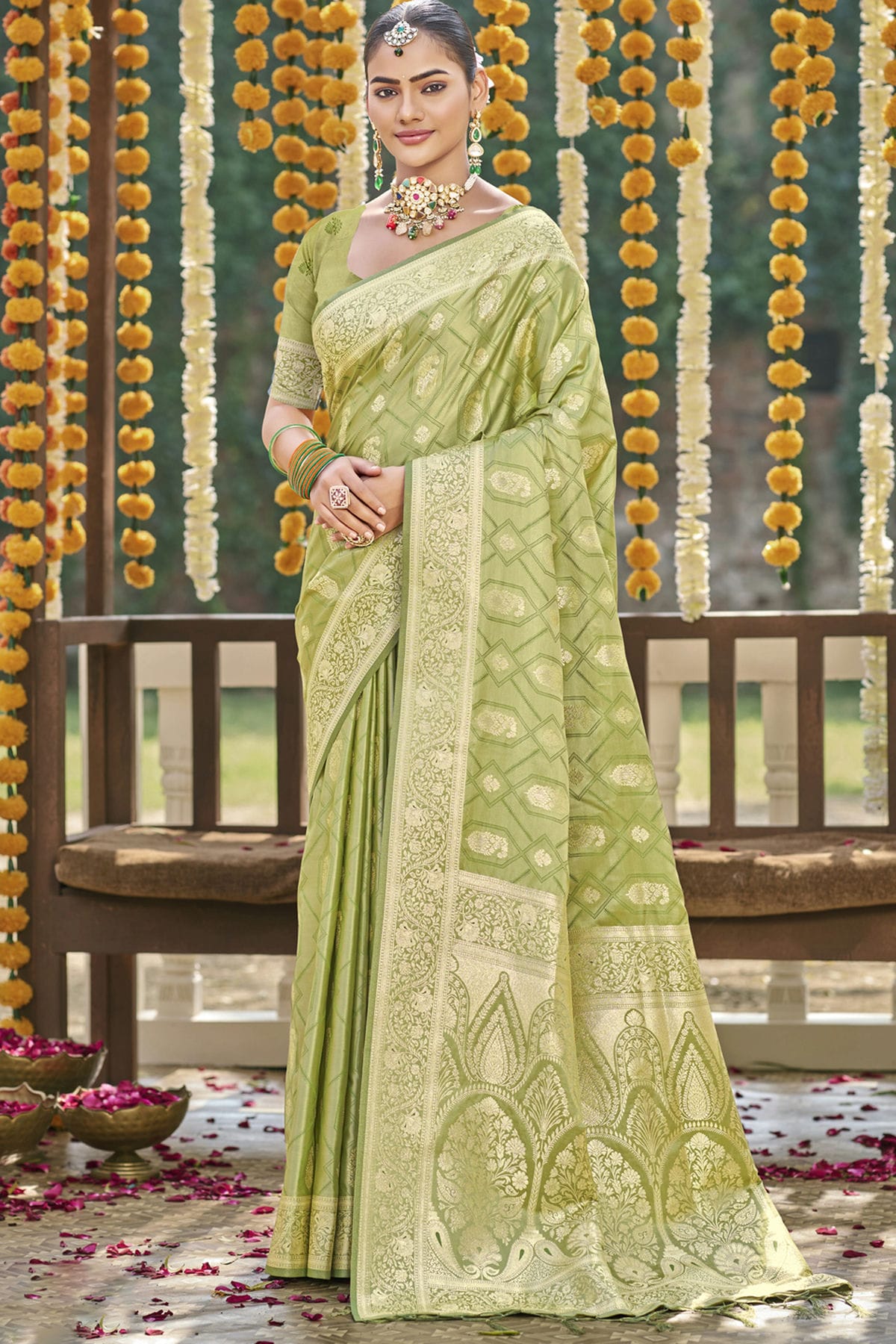 Pista-Green-Colour-Woven-Work-Satin-Silk-Traditional-Saree-VSSD1103361