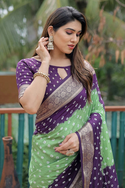 Purple Colour Dola Silk Paithani Saree VSSD1110924