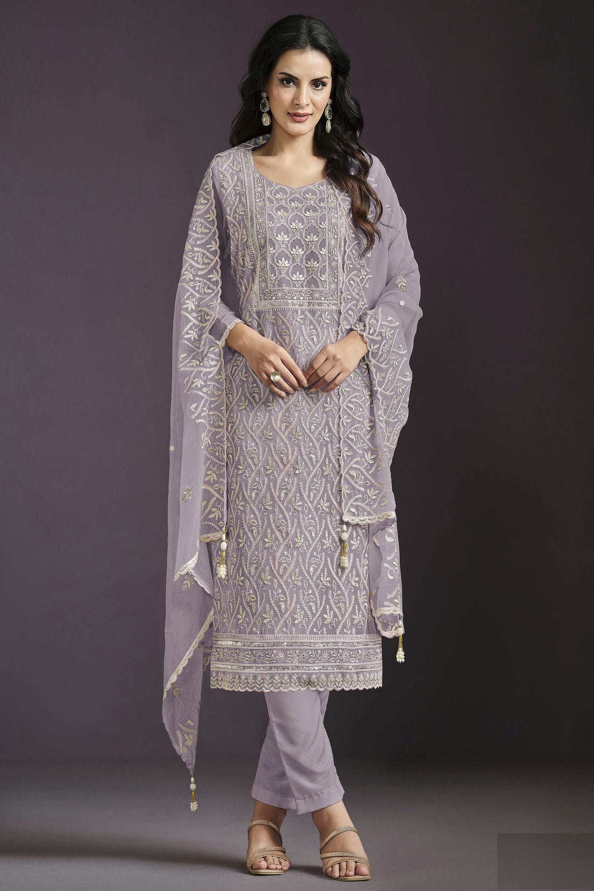 Purple-Colour-Semi-Stitched-Chinon-Straight-Suit-VSSM1112777