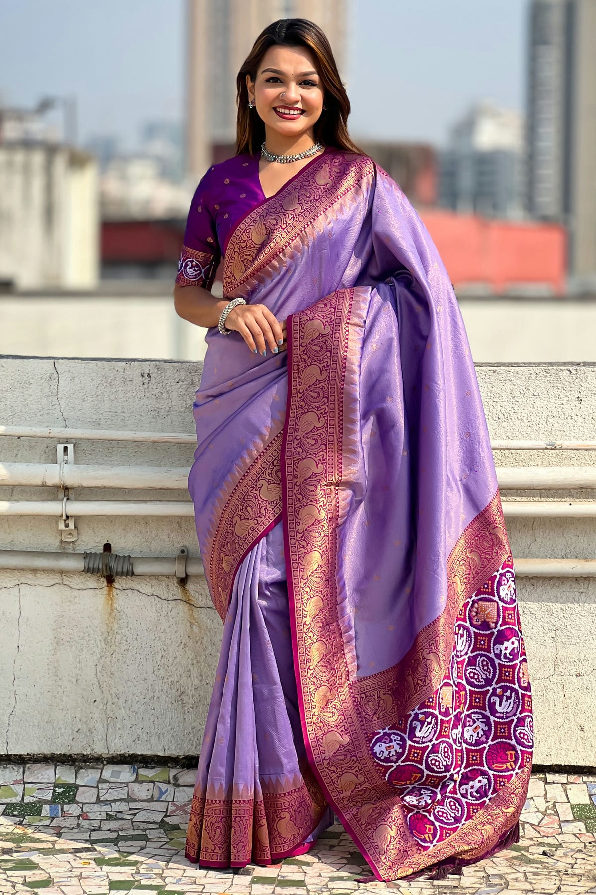 Purple-Colour-Tissue-Traditional-Saree-VSSD1112589