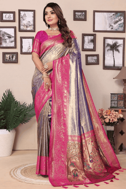 Purple-Colour-Woven-Work-Pure-Banarasi-Tissue-Silk-Traditional-Saree-VSSD1250309