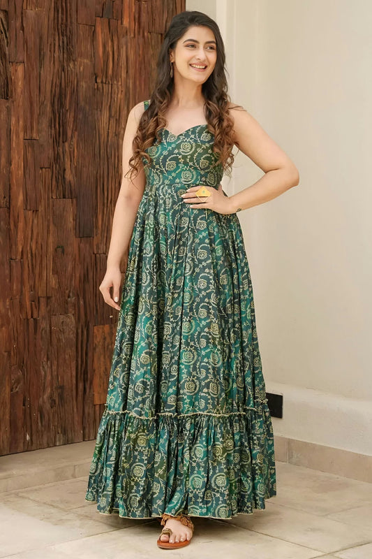 Rama-Green-Colour-Rayon-Fabric-Stitched-Gown-VSGW1112357