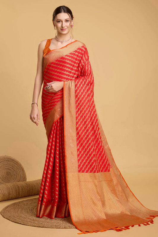 Red Colour Patola Silk Saree