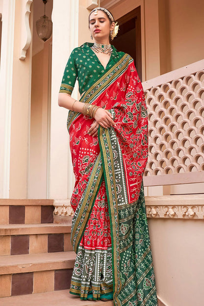 Red Colour Sigma Silk Traditional Saree VSSD1112641