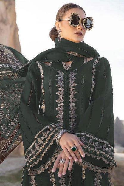 Sea Green Colour Faux Georgette Pakistani Suit VSSM1140056