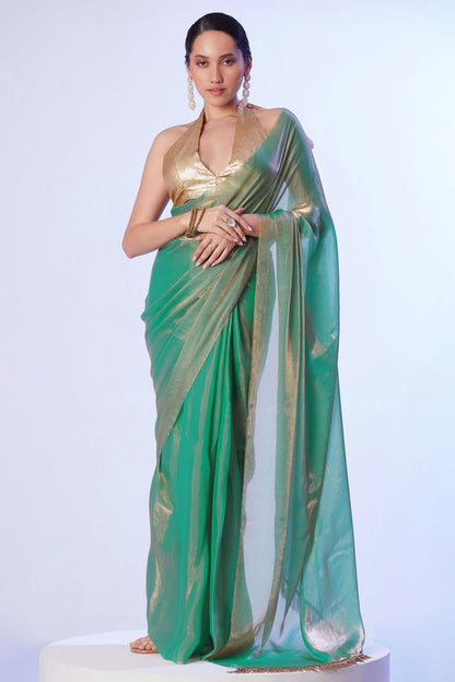 Sea-Green-Colour-Satin-Gold-Organza-Designer-Saree-VSSD1112612