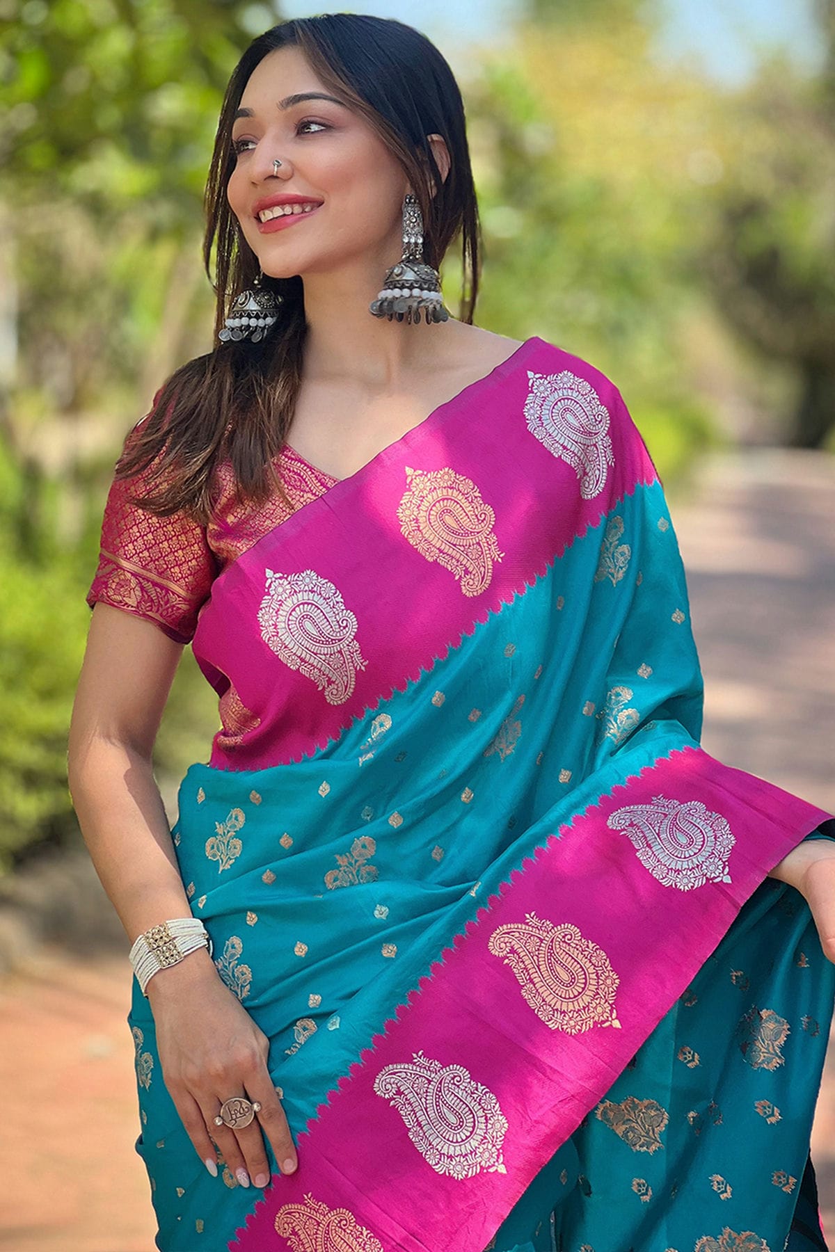 Sky Blue Colour Soft Silk Traditional Saree