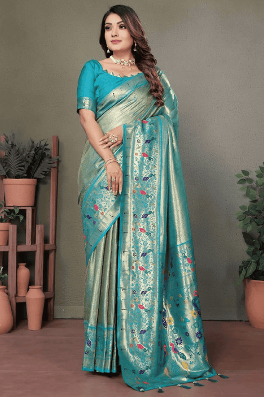 Sky-Blue-Colour-Woven-Work-Pure-Banarasi-Tissue-Silk-Traditional-Saree-VSSD1250269