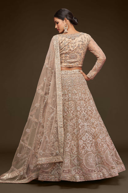 Soft Net Embroidery A Line Lehenga Choli