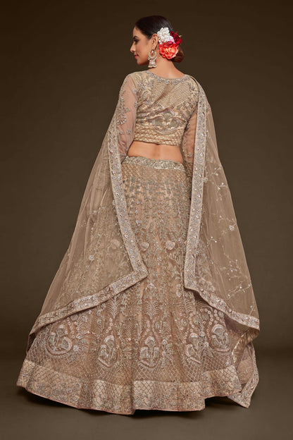 Soft Net Embroidery A Line Lehenga Choli