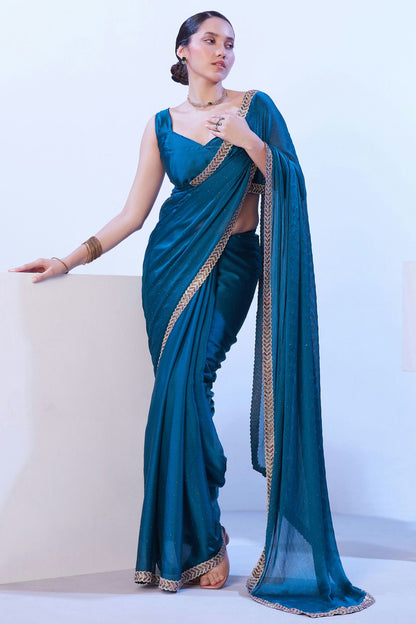 Teal-Colour-Satin-Chiffon-Designer-Saree-VSSD1112624