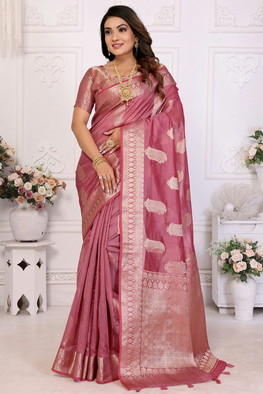 Wine-Colour-Organza-Traditional-Saree-VSSD1112715