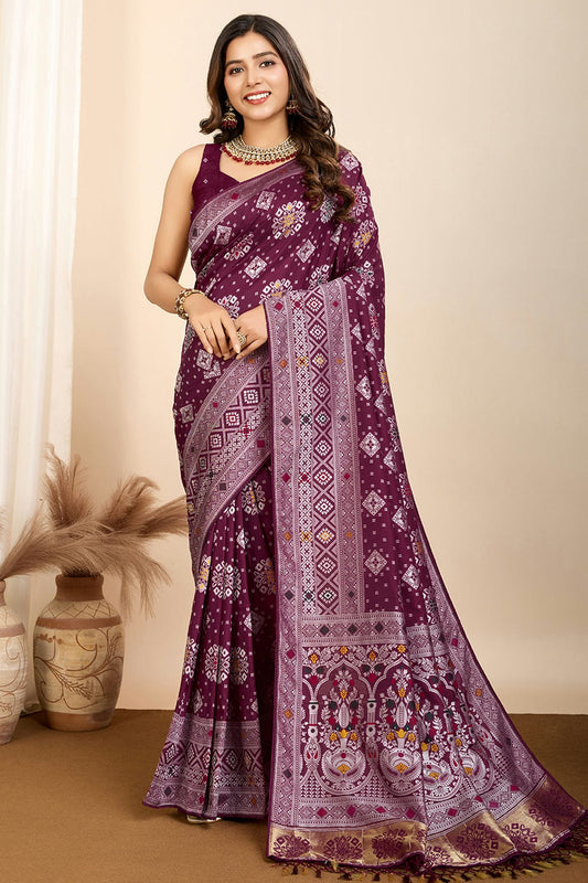 Wine-Colour-Soft-Silk-Traditional-Saree-VSSD1112692