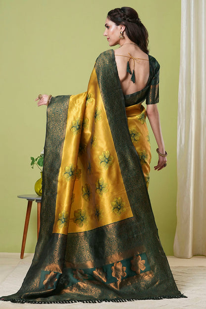 Yellow Colour Banarasi Silk Traditional Saree VSSD1112638