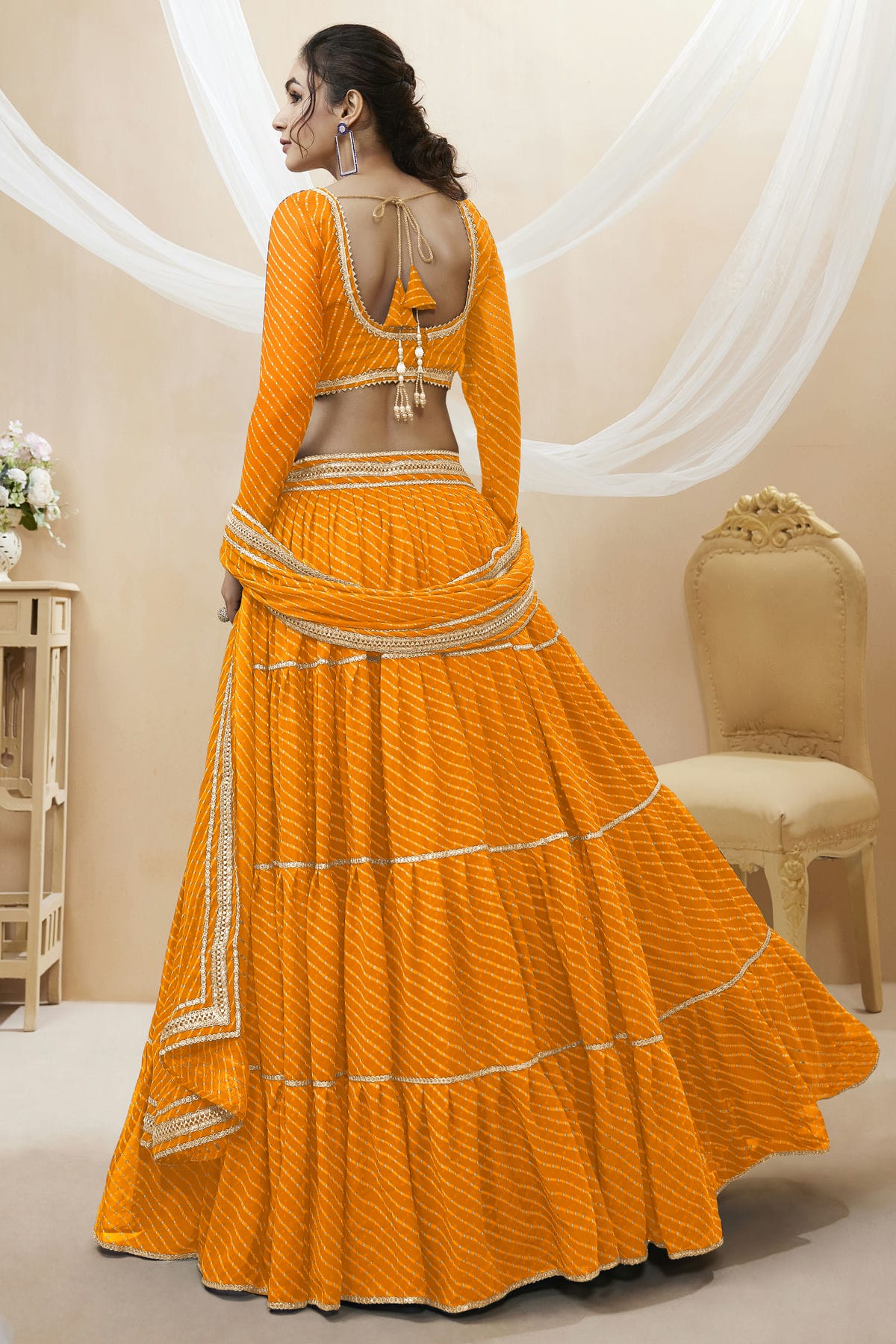 Yellow Colour Georgette Lehenga Choli