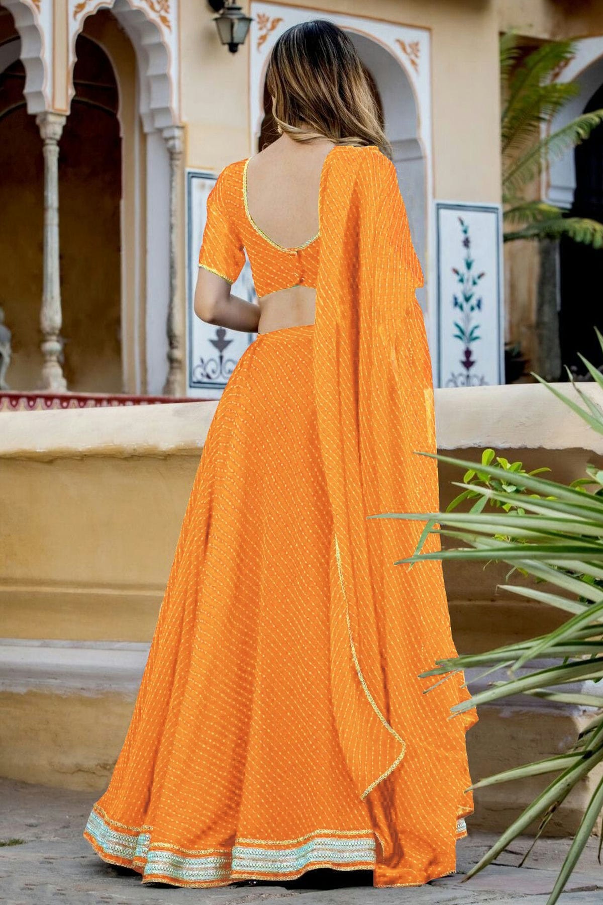 Yellow Colour Georgette Lehenga Choli