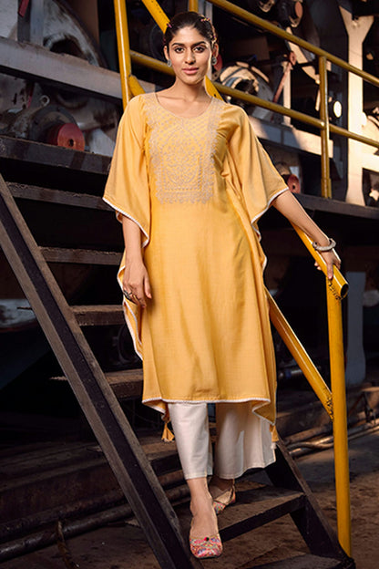 Yellow-Colour-Stitched-Cotton-Top-and-Bottom-VSTP1112376