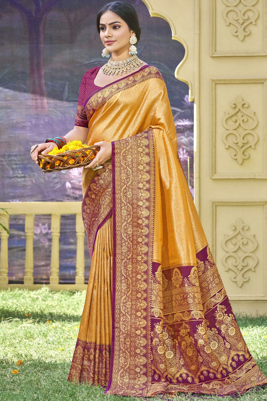 Yellow-Colour-Woven-Work-Banarasi-Silk-Traditional-Saree-VSSD1103333