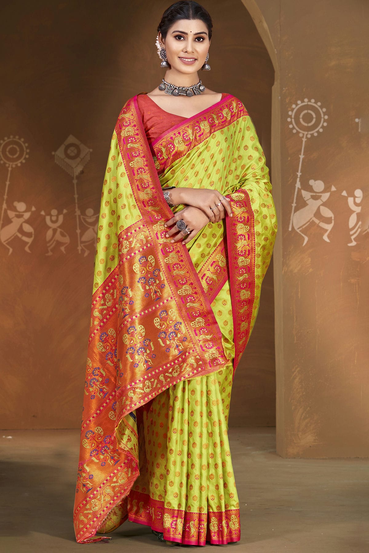 Yellow-Colour-Woven-Work-Silk-Traditional-Saree-VSSD1103152