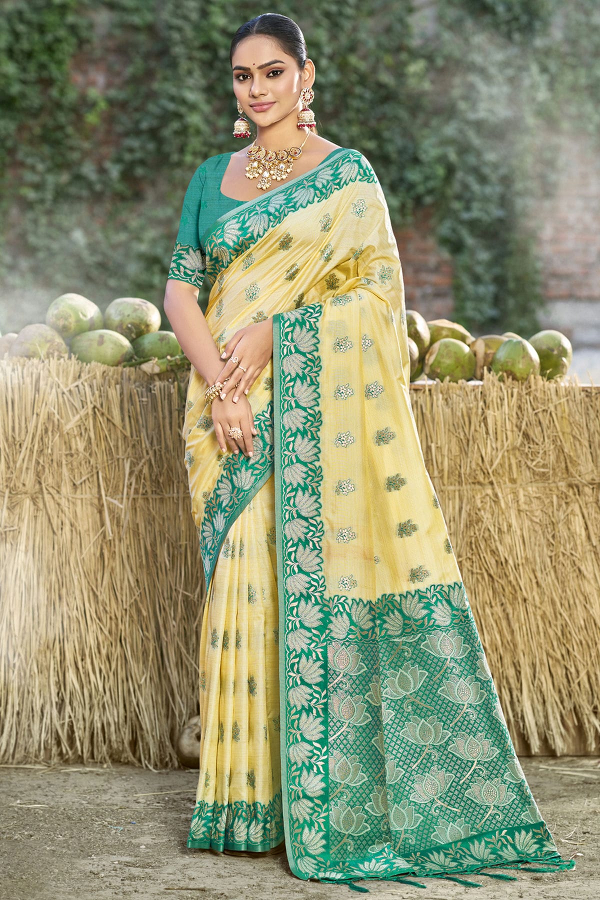 Yellow-Colour-Woven-Work-Silk-Traditional-Saree-VSSD1103354