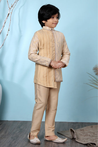 Beige Colour Handloom Silk Kurta Pajama VSBW1070069