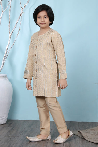 Beige Colour Handloom Silk Kurta Pajama VSBW1070071