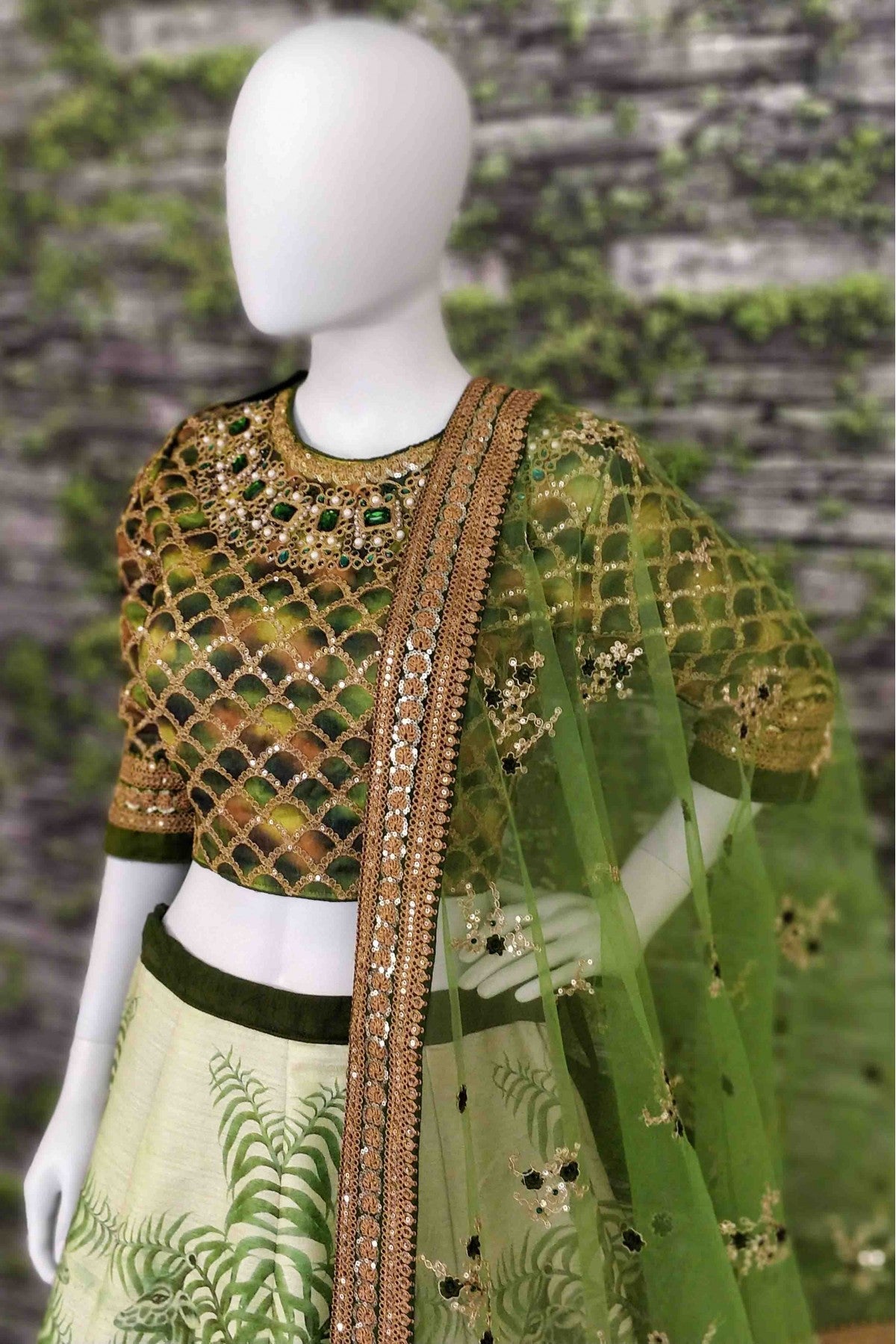 Green Colour Chennai Silk Lehenga Choli