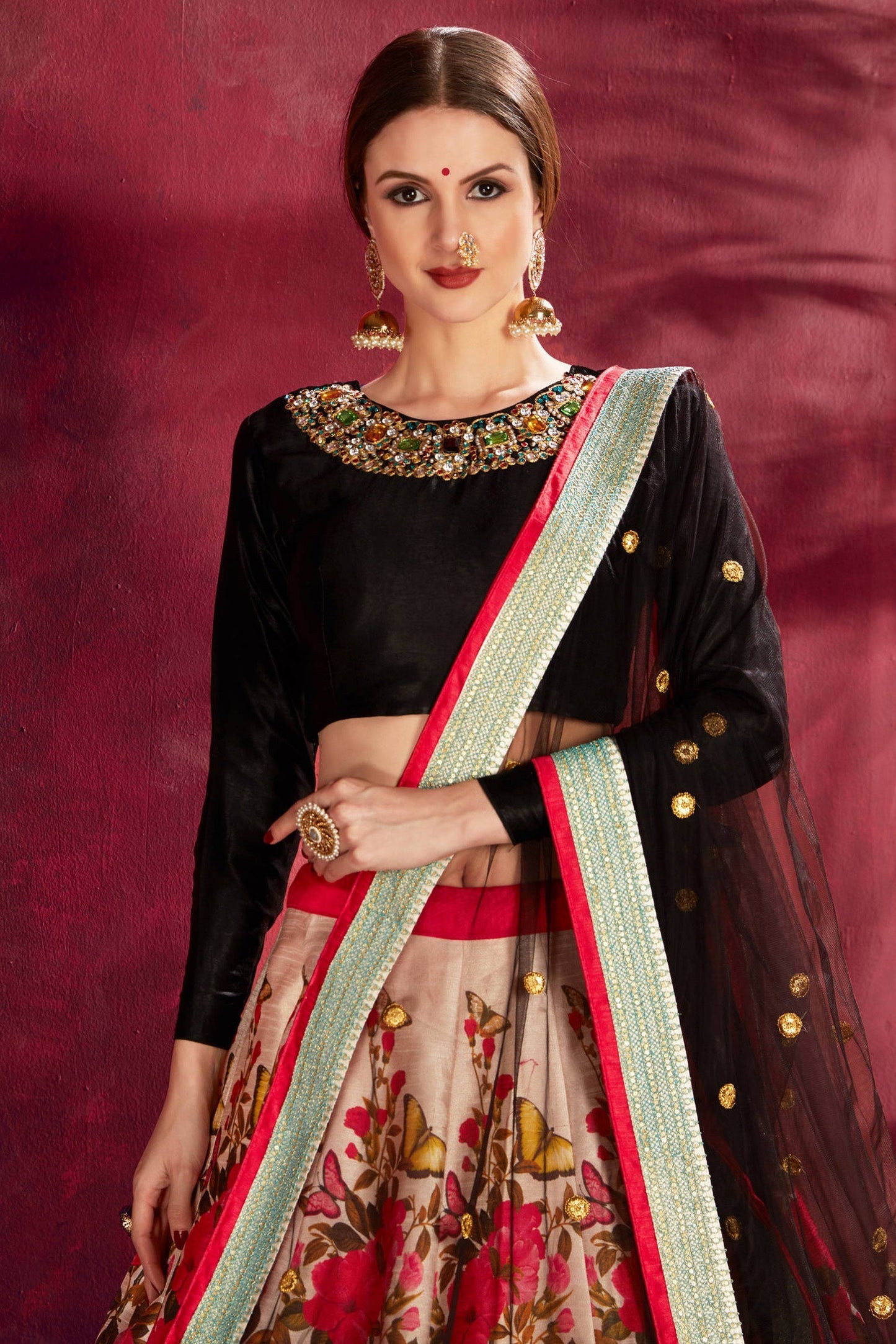 Muticolour Banglori Silk Designer Lehenga Choli