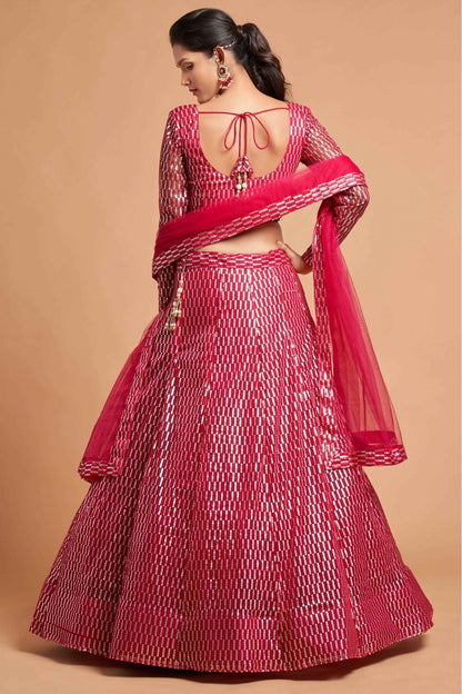 Pink Colour Net Lehenga Choli