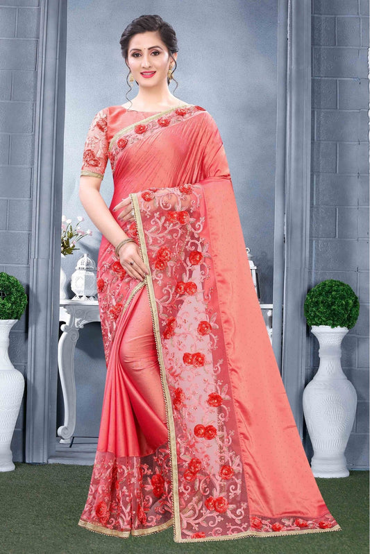 Pink Colour Rangoli Silk Traditional Saree